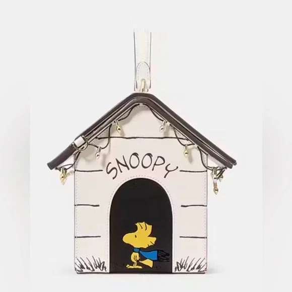 PEANUTS X KATE SADE SNOOPY 3D DOG HOUSE CROSSBODY FEATURING WOODSTOCK - Picture 3 of 5